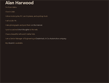 Tablet Screenshot of alanharwood.com